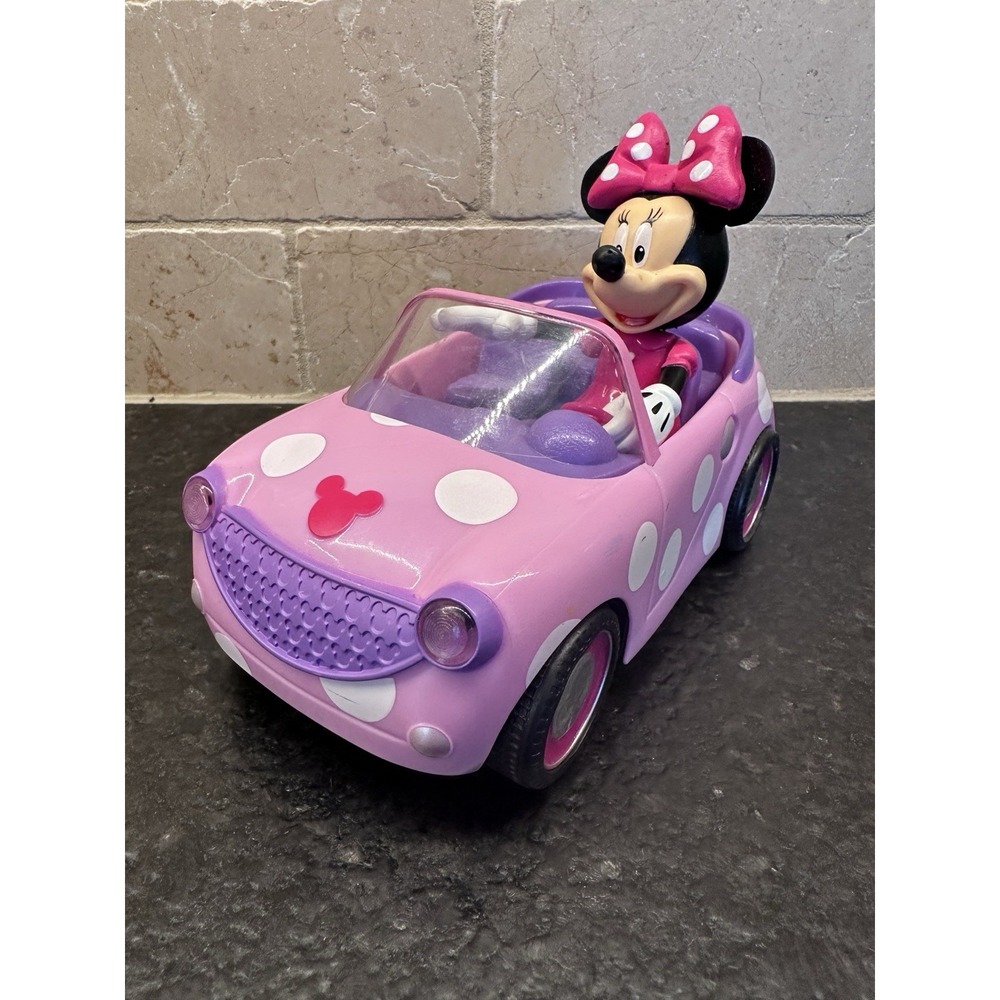 Jada Disney Minnie Mouse RC Roadster Car Only No Remote Untested 2.4GHz
